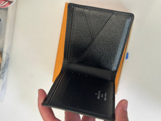 LV Black Checkered Wallet