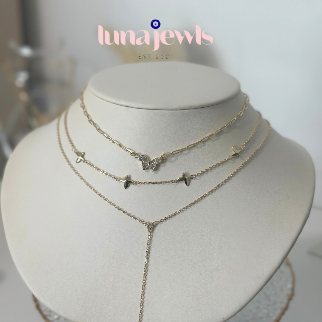 Butterfly Necklace Set