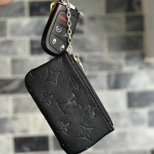 LV Black Key Pouch