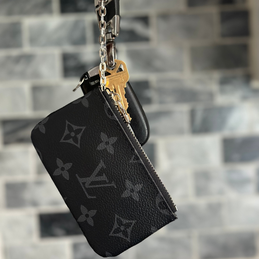 Black LV Key Pouch